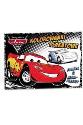 Auta 3 Kolorowanki plakatowe. Autor: Opracowanie zbiorowe. SmakLiter.pl Okładka książki Auta 3 Kolorowanki plakatowe