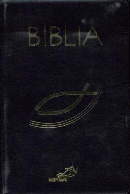 Okładka książki Biblia z rybką z suwakiem czarna