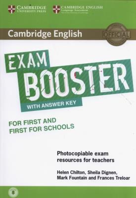 Okładka książki Cambridge English Exam Booster for First and First for Schools with Answer Key with Audio Photocopiable Exam Resources for Teachers
