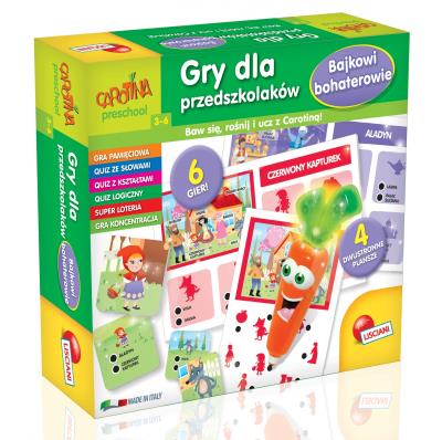 Opakowanie Carotina Gry dla przedszkolaków Bajkowi bohaterowie