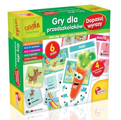 Opakowanie Carotina Gry dla przedszkolaków Dopasuj wyrazy
