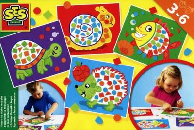 Duży zestaw do nauki wyklejania mozaiek. Wydawca: SES Creative. SmakLiter.pl Opakowanie Duży zestaw do nauki wyklejania mozaiek