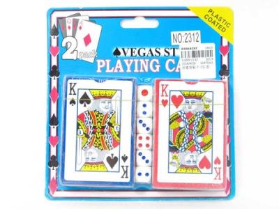 Opakowanie Dwie talie kart + 6 kości