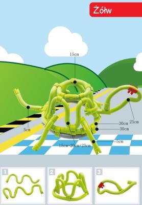 Opakowanie Gra Edukacyjna Tęczowe Zakręcone Druciki 61 elementów