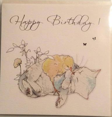 Okładka książki Karnet Swarovski kwadrat 'urodziny - kot'