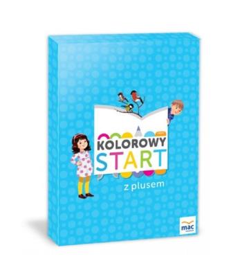 Kolorowy start z plusem Box. Autor: Wiesława Żaba-Żabińska. SmakLiter.pl Okładka książki Kolorowy start z plusem Box