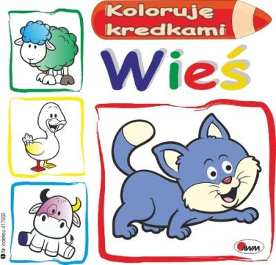 Okładka książki Koloruję kredkami Wieś