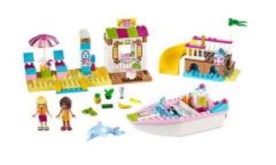 Lego JUNIORS 10747 Wakacje na plaży. Autor: Juniors. SmakLiter.pl Okładka książki Lego JUNIORS 10747 Wakacje na plaży