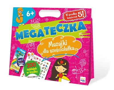 Mega Teczka - Mazajki Sześciolatka. Autor: Barbara Lewandowska-Szwarc. SmakLiter.pl Okładka książki Mega Teczka - Mazajki Sześciolatka