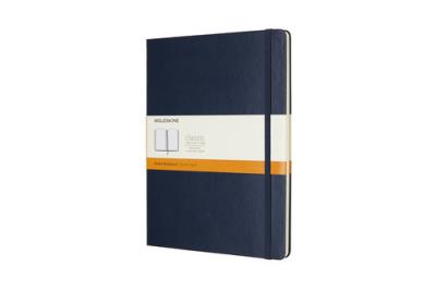 Opakowanie Notes Moleskiny XL linie  w twardej oprawie szafirowy192 strony