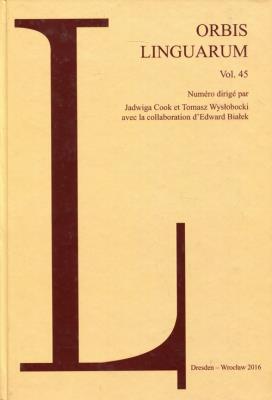 Orbis Linguarum vol 45. Wydawca: Atut. SmakLiter.pl Opakowanie Orbis Linguarum vol 45
