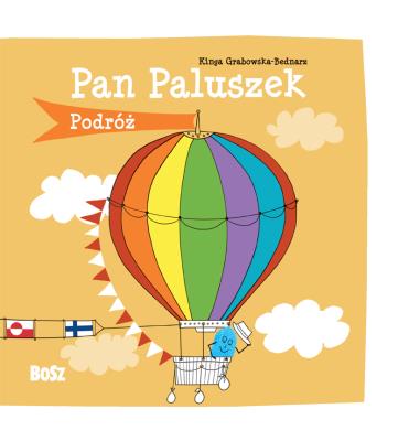 Pan Paluszek w podróży. Autor: Kinga Grabowska-Bednarz. SmakLiter.pl Okładka książki Pan Paluszek w podróży