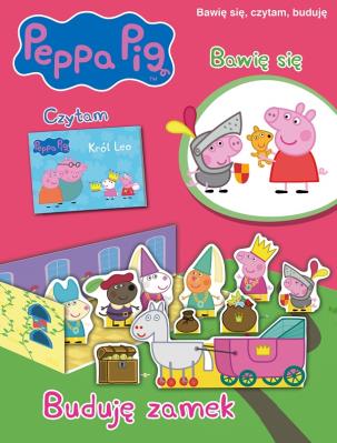 Okładka książki Peppa Pig. Buduje zamek