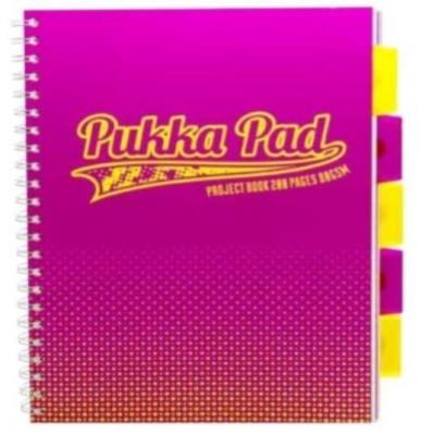 Opakowanie Project Book Fusion A5/200 kratka róż (3szt) PUKKA