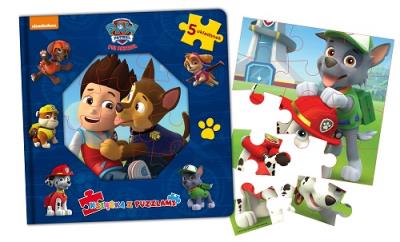 Okładka książki Psi Patrol.Książka z puzzlami