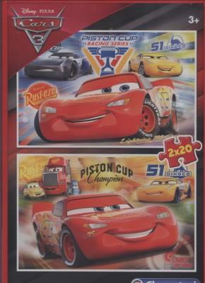 Puzzle Auta 3 2x20. Wydawca: Clementoni. SmakLiter.pl Opakowanie Puzzle Auta 3 2x20