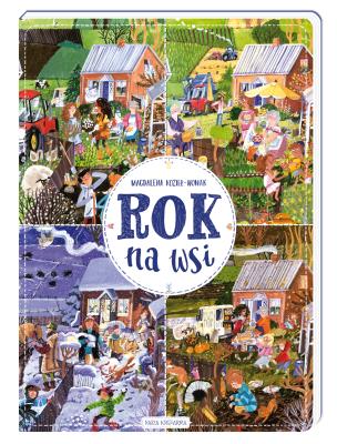 Rok na wsi. Autor: Magdalena Kozieł-Nowak. SmakLiter.pl Okładka książki Rok na wsi