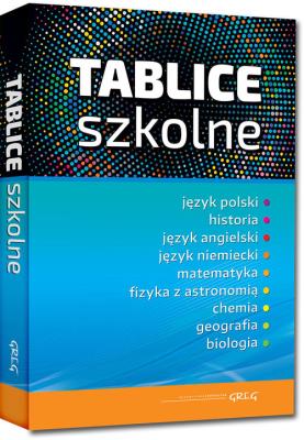 Tablice szkolne. Autor: A. Jakubowska, J. Fuerst, I. Król, Nawrot A. Katarzyna. SmakLiter.pl Okładka książki Tablice szkolne