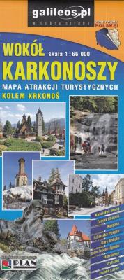 Okładka książki Wokół Karkonoszy, 1:66 000