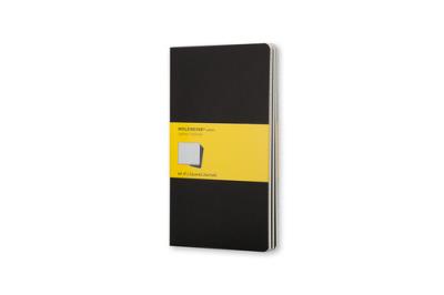 Opakowanie Zestaw 3 Zeszytów Moleskine Cahier Journals L (13x21cm) w kratkę czarny