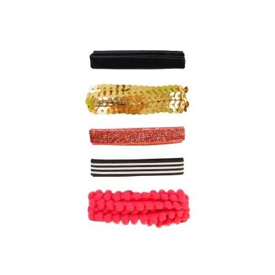 Opakowanie Zestaw wstążek 5m czarno-złote