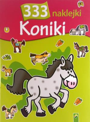 Okładka książki 333 naklejki Koniki