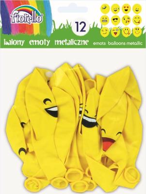 Opakowanie Balony Emoty party metaliczne FIORELLO