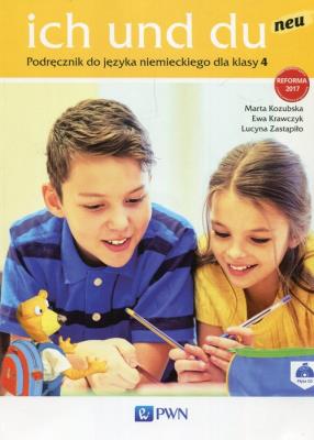 Ich und du neu 4 Podręcznik do języka niemieckiego z płytą CD. Autor: Kozubska Marta, Zastąpiło Lucyna. SmakLiter.pl Okładka książki Ich und du neu 4 Podręcznik do języka niemieckiego z płytą CD