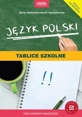 Język polski Tablice szkolne. Autor: Opracowanie zbiorowe. SmakLiter.pl Okładka książki Język polski Tablice szkolne
