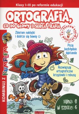 Okładka książki Kombinuj z Kumplem. Ortografia, co do głowy...