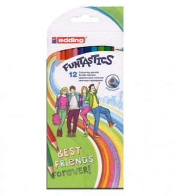 Opakowanie Kredki 12 kolorów Best Friends EDDING