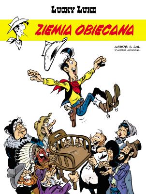 Okładka książki Lucky Luke. T.80. Ziemia obiecana.