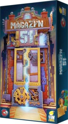 Magazyn 51 GFP. Autor: Bruno Faidutti, Sergio Halaban, Andre Zatz. SmakLiter.pl Okładka książki Magazyn 51 GFP