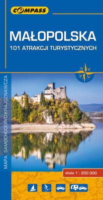 Okładka książki Małopolska - 101 atrakcji turystycznych 1:200 000