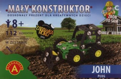 Mały konstruktor John Wyścigówka. Wydawca: Alexander. SmakLiter.pl Opakowanie Mały konstruktor John Wyścigówka