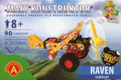 Mały konstruktor Raven Samolot. Wydawca: Alexander. SmakLiter.pl Opakowanie Mały konstruktor Raven Samolot