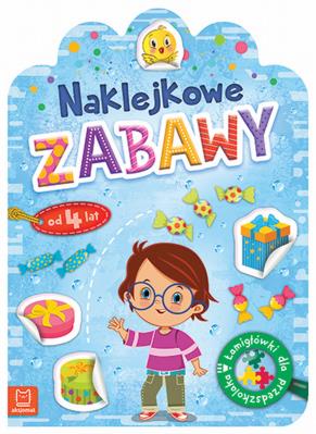 Okładka książki Naklejkowe zabawy od 4 lat. Łamigłówki dla przedszkolaka
