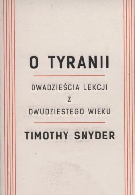 Okładka książki O tyranii