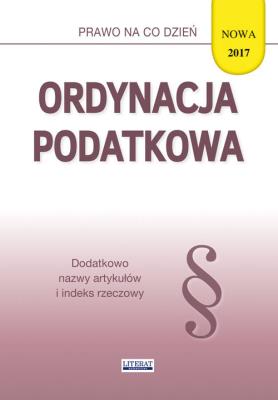 Okładka książki Ordynacja podatkowa 2017