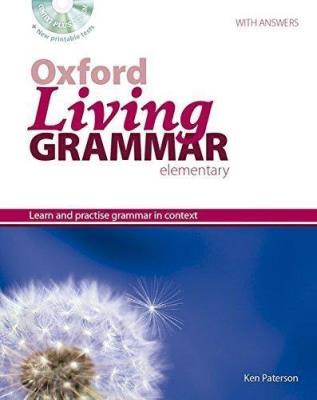 Oxford Living Grammar elementary + CD. Autor: Ken Paterson, Harrison Mark, and Norman Coe. SmakLiter.pl Okładka książki Oxford Living Grammar elementary + CD