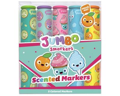 Opakowanie Pachnące eko flamastry - Jumbo Smarker 5 kolorów