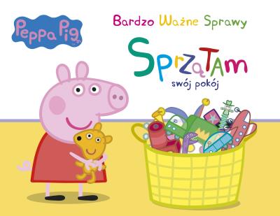 Okładka książki Peppa Pig Bardzo ważne sprawy.Sprzątam swój pokój