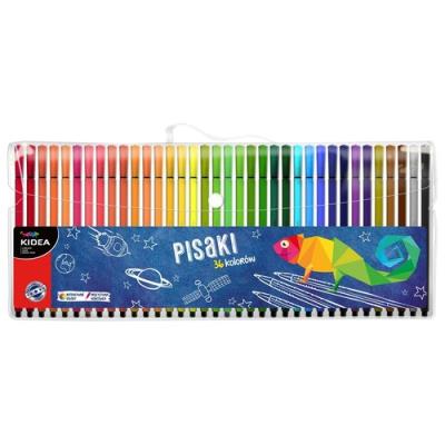 Opakowanie Pisaki w etui 36 kolorów Kidea
