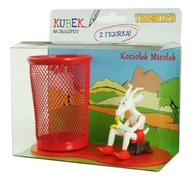 Przybornik biurkowy z figurką Koziołek Matołek. Wydawca: Tisso-Toys. SmakLiter.pl Opakowanie Przybornik biurkowy z figurką Koziołek Matołek