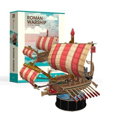 Opakowanie Puzzle 3D Żaglowiec Roman Warship 85 elementów