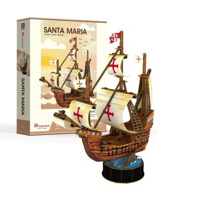Opakowanie Puzzle 3D Żaglowiec Santa Maria 93 elementy