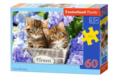 Puzzle Cute Kittens 60. Wydawca: Castorland. SmakLiter.pl Opakowanie Puzzle Cute Kittens 60