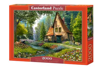Puzzle Toadstool Cottage 2000. Wydawca: Castorland. SmakLiter.pl Opakowanie Puzzle Toadstool Cottage 2000