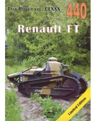 Renault FT 440. Autor: Janusz Ledwoch. SmakLiter.pl Okładka książki Renault FT 440