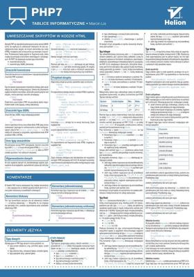 Okładka książki Tablice informatyczne. PHP7